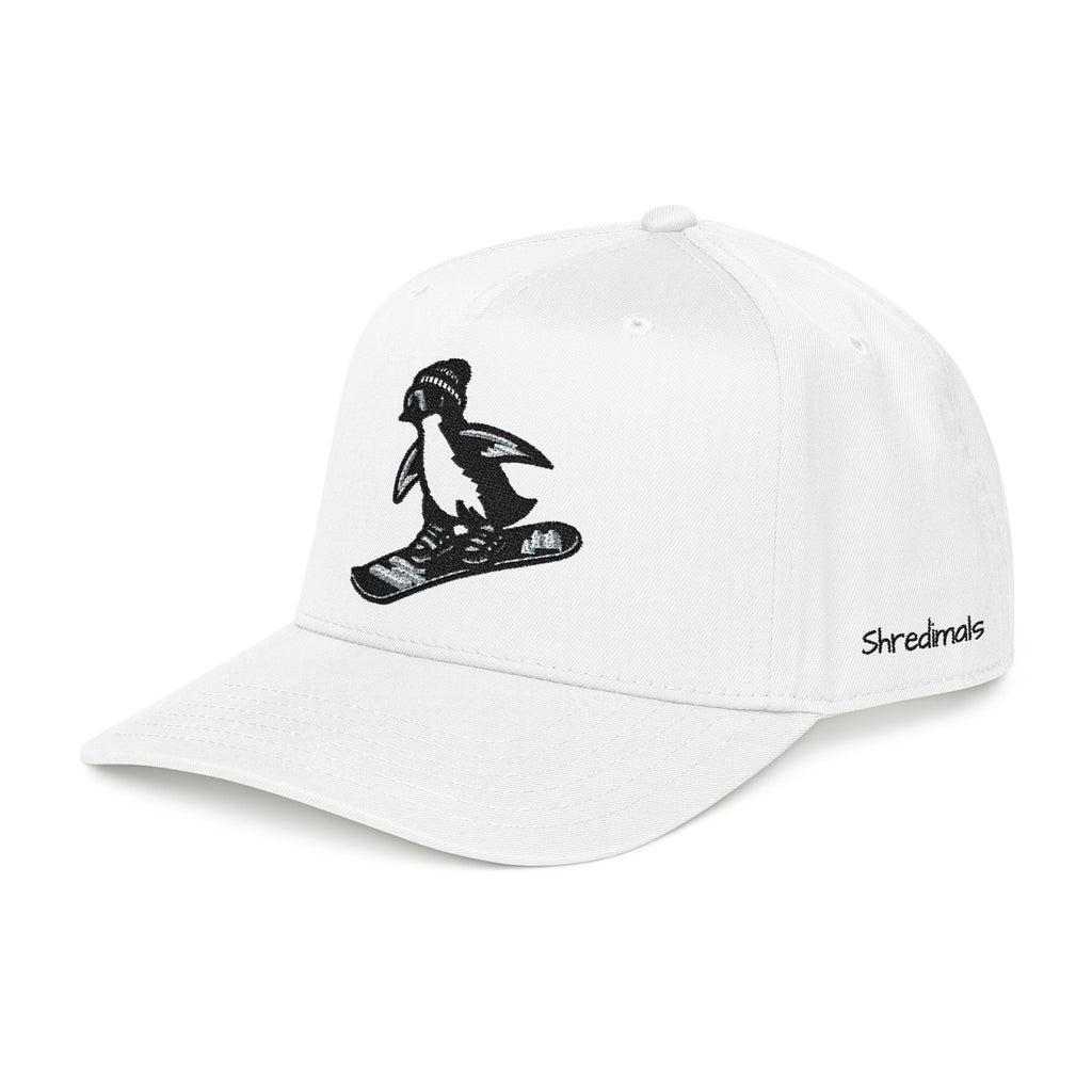 Snowboarding Penguin Baseball Cap