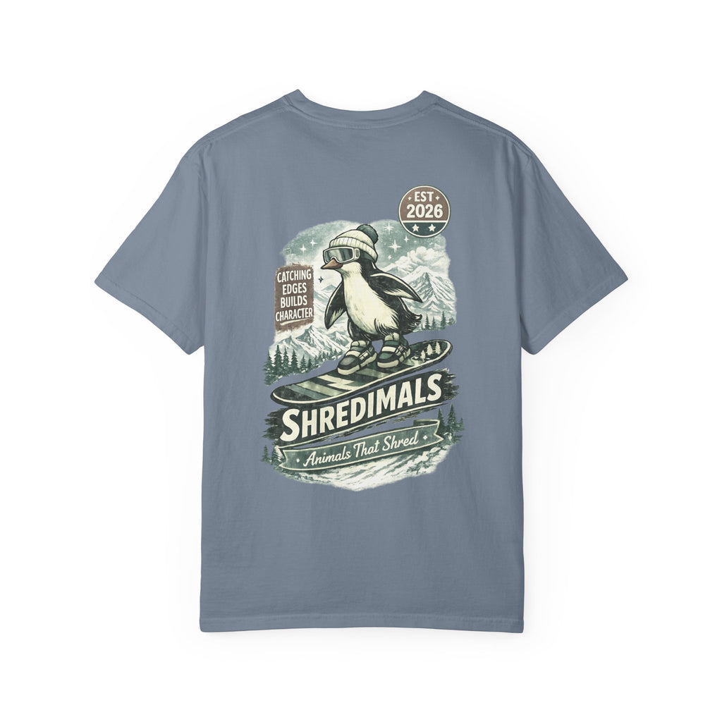 Unisex Graphic Tee - Snowboarding Penguin