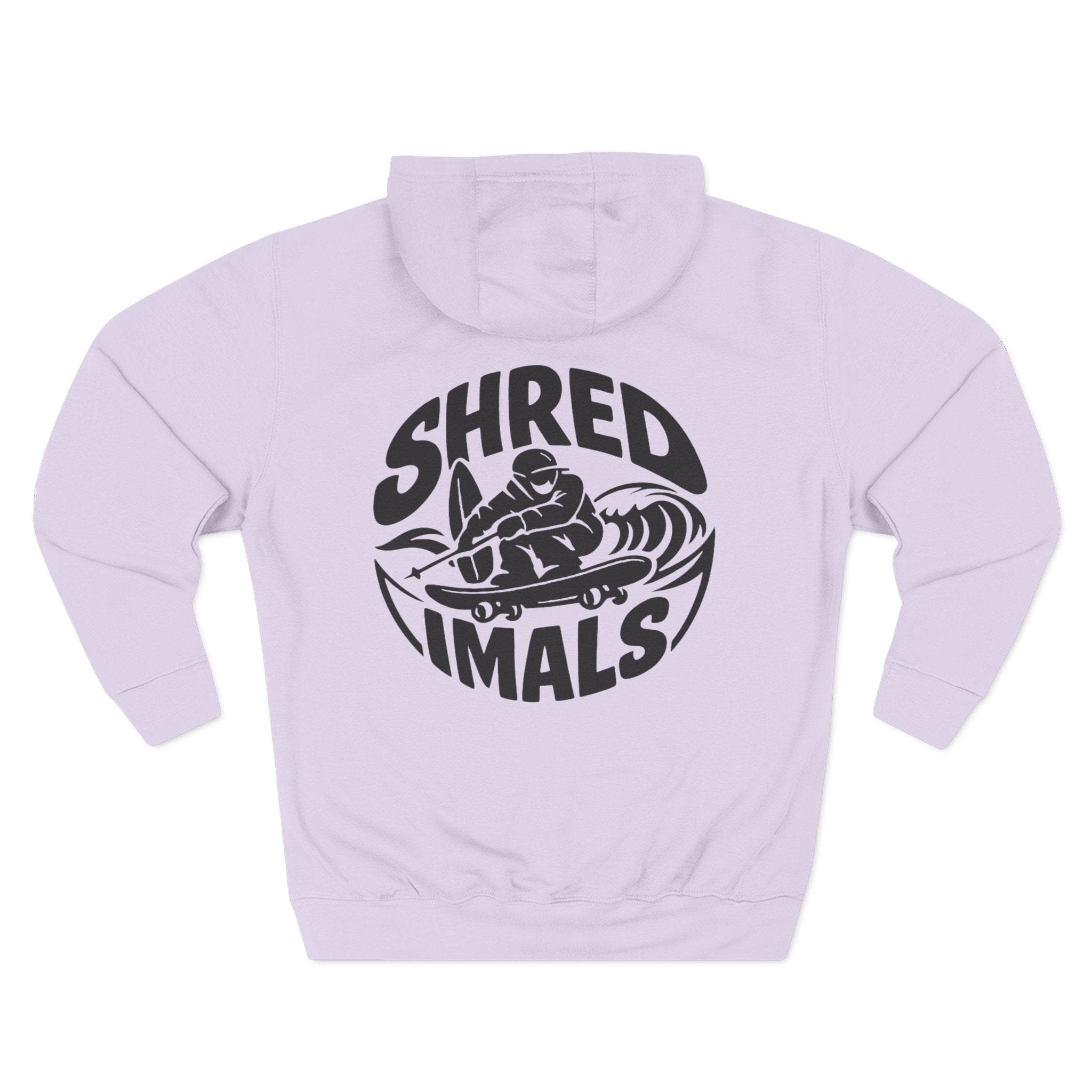 Unisex Fleece Hoodie - Skiing Goose