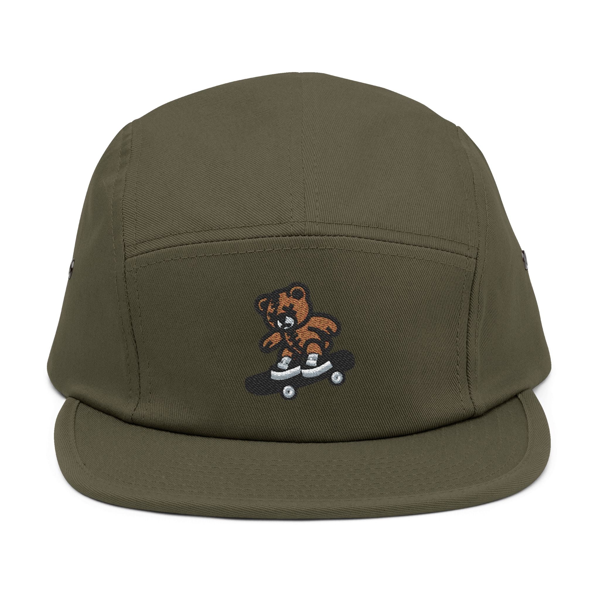 Skating Teddy 5-Panel Cap