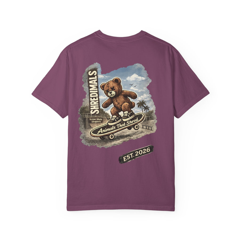 Unisex Graphic Tee - Skating Teddy