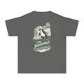 Youth Unisex Graphic Tee - Snowboarding Penguin