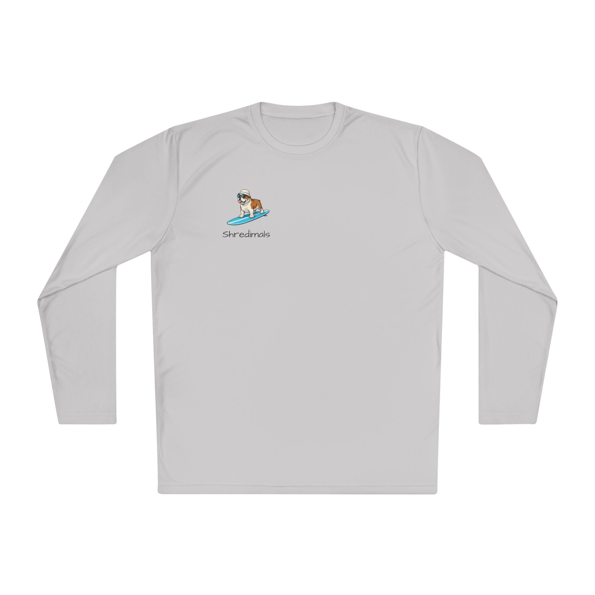 Unisex Long Sleeve Tee (Sport-Tek) - Surfing Bulldog