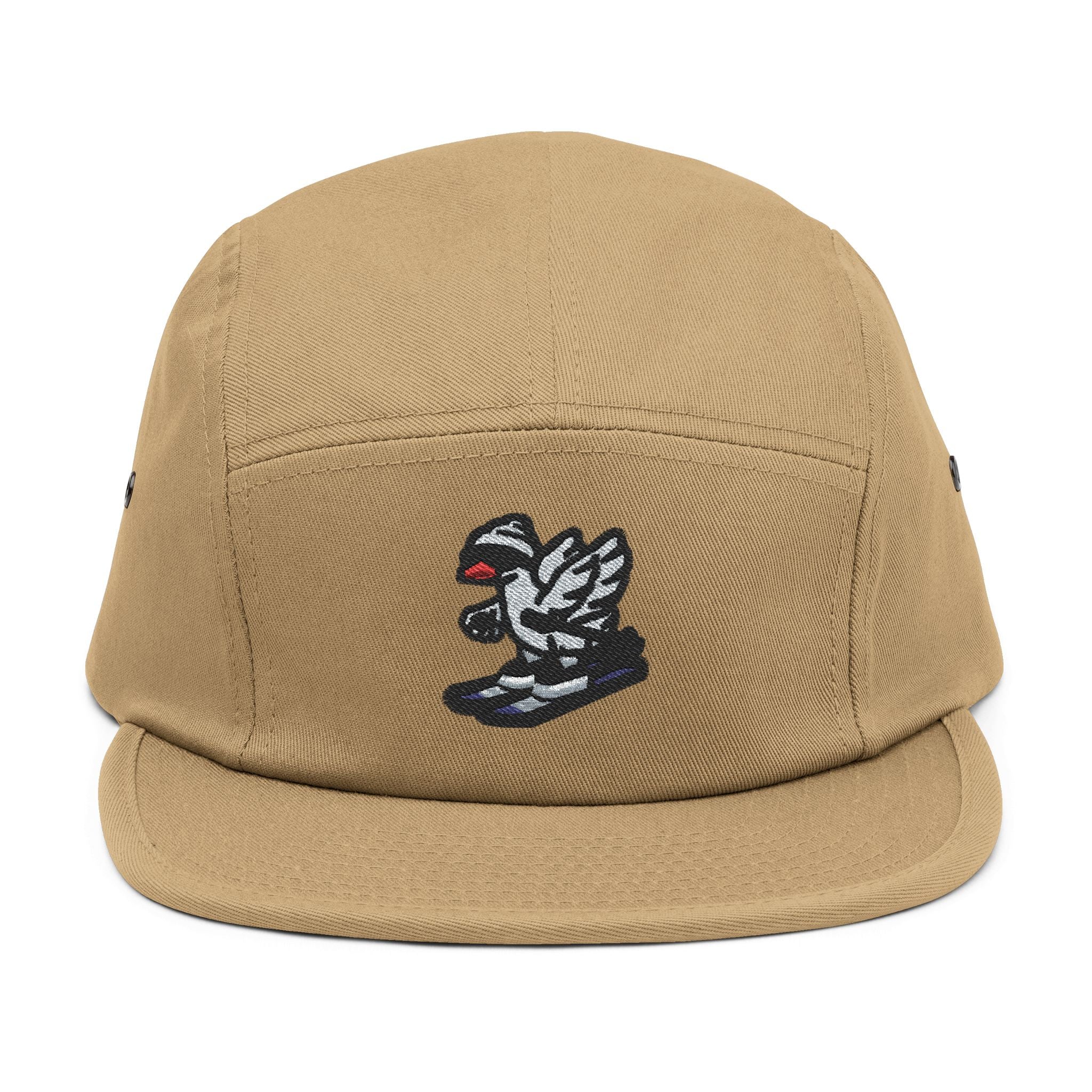 Skiing Goose 5-Panel Cap