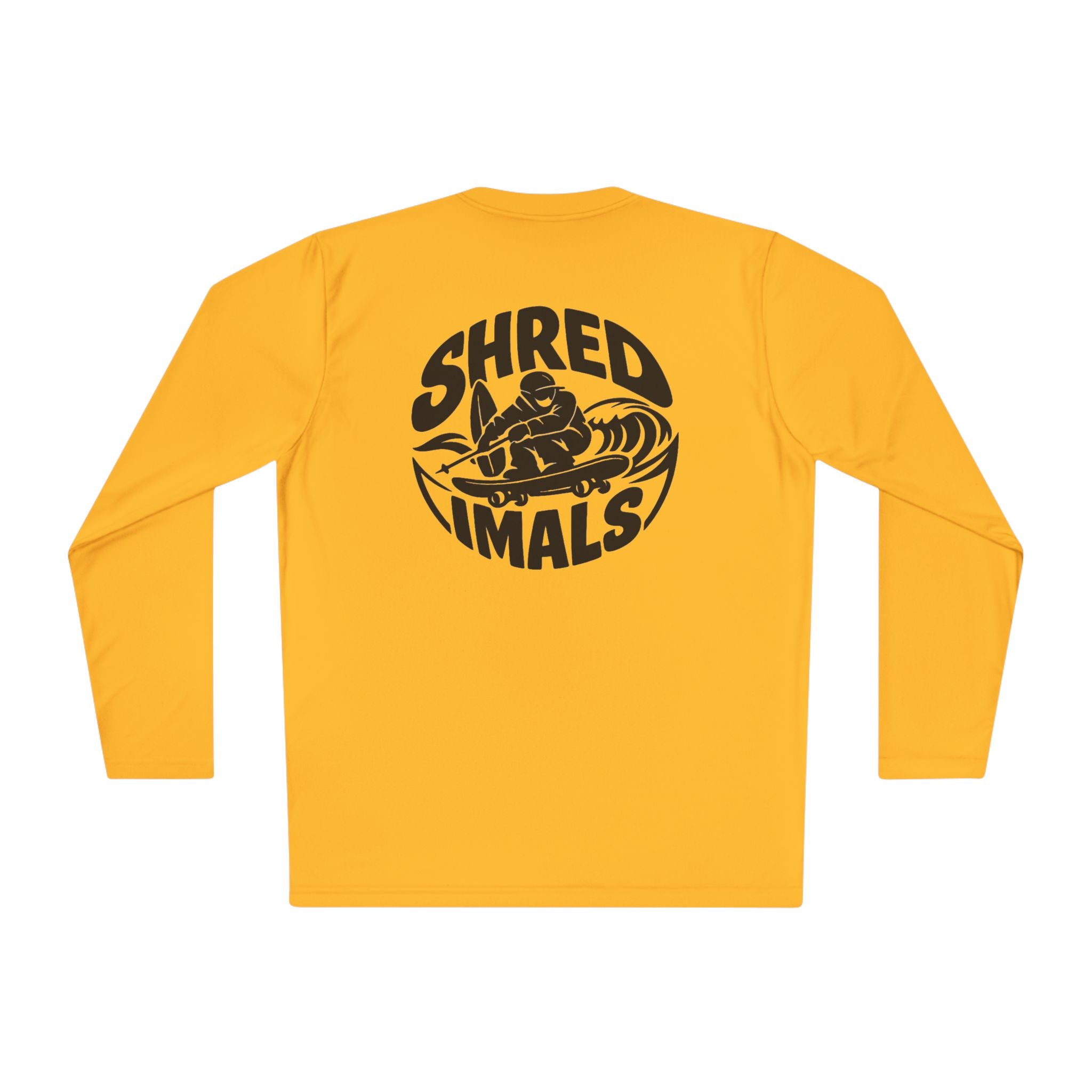 Unisex Long Sleeve Tee (Sport-Tek) - Skiing Goose