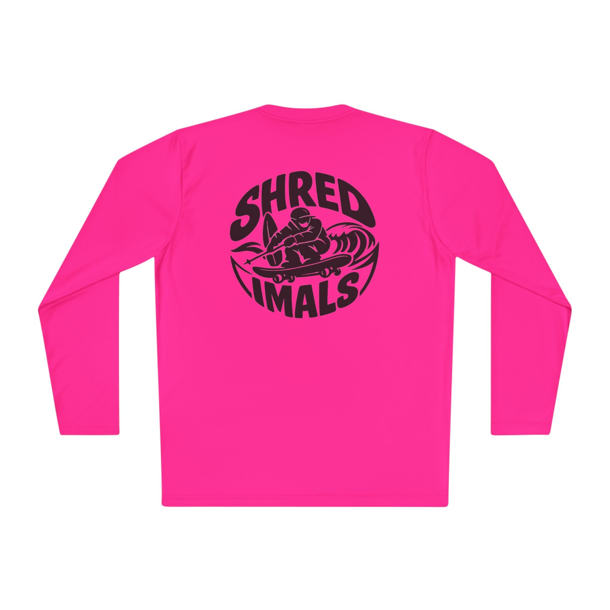 Unisex Long Sleeve Tee (Sport-Tek) - Skiing Goose