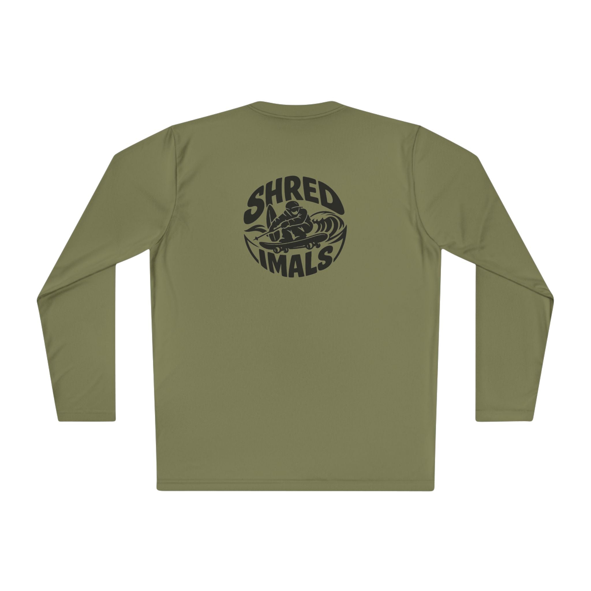 Unisex Long Sleeve Tee (Sport-Tek) - Skiing Goose