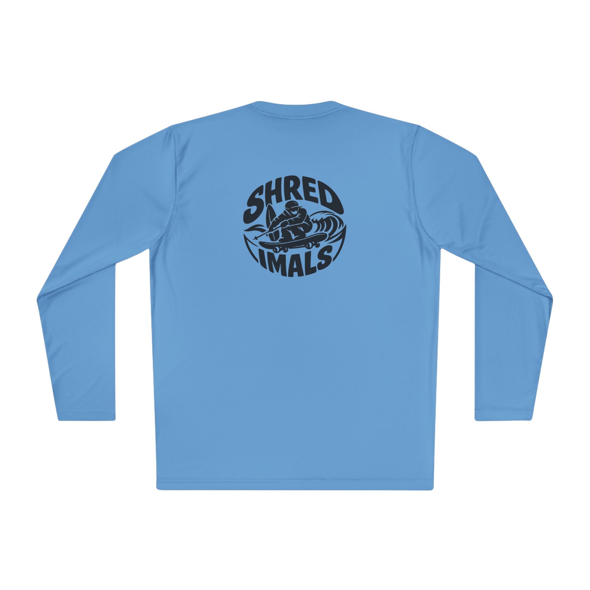Unisex Long Sleeve Tee (Sport-Tek) - Snowboarding Penguin