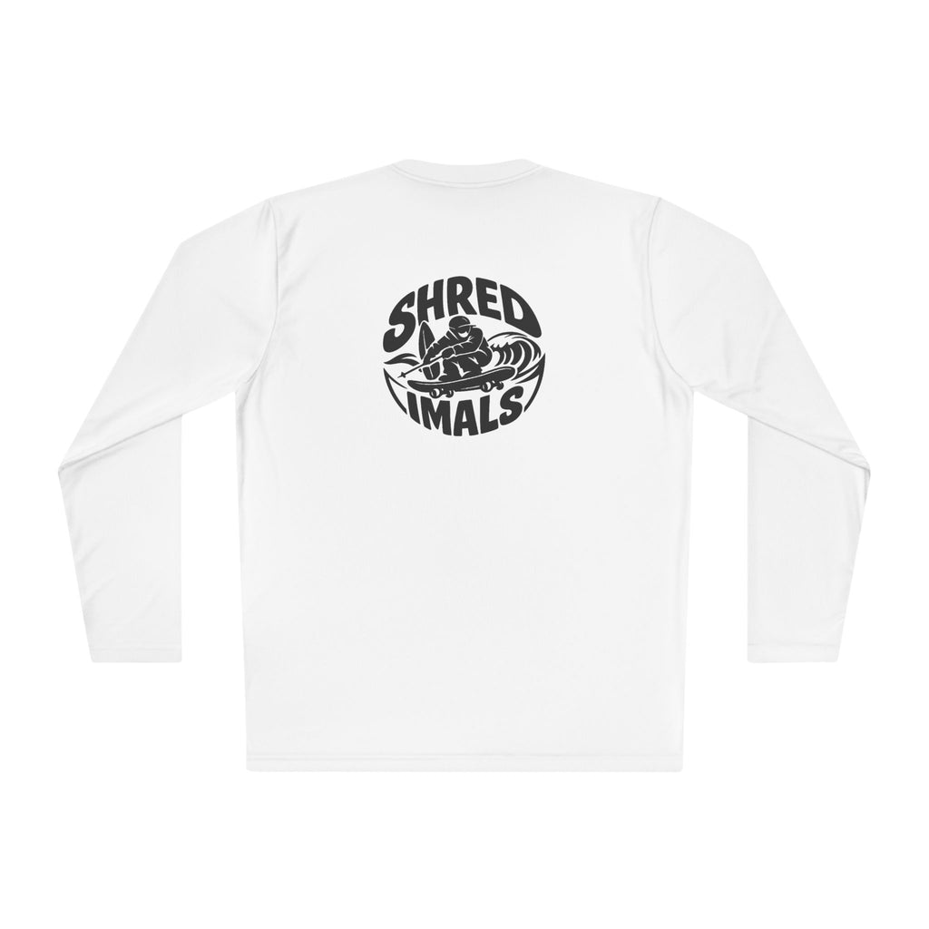 Unisex Long Sleeve Tee (Sport-Tek) - Surfing Bulldog