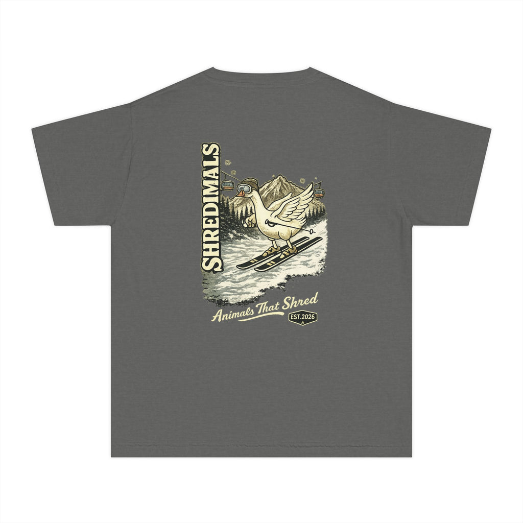 Youth Unisex Graphic Tee - Skiing Goose