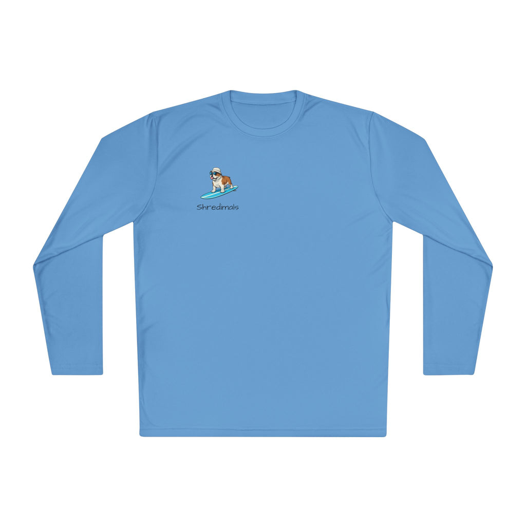 Unisex Long Sleeve Tee (Sport-Tek) - Surfing Bulldog