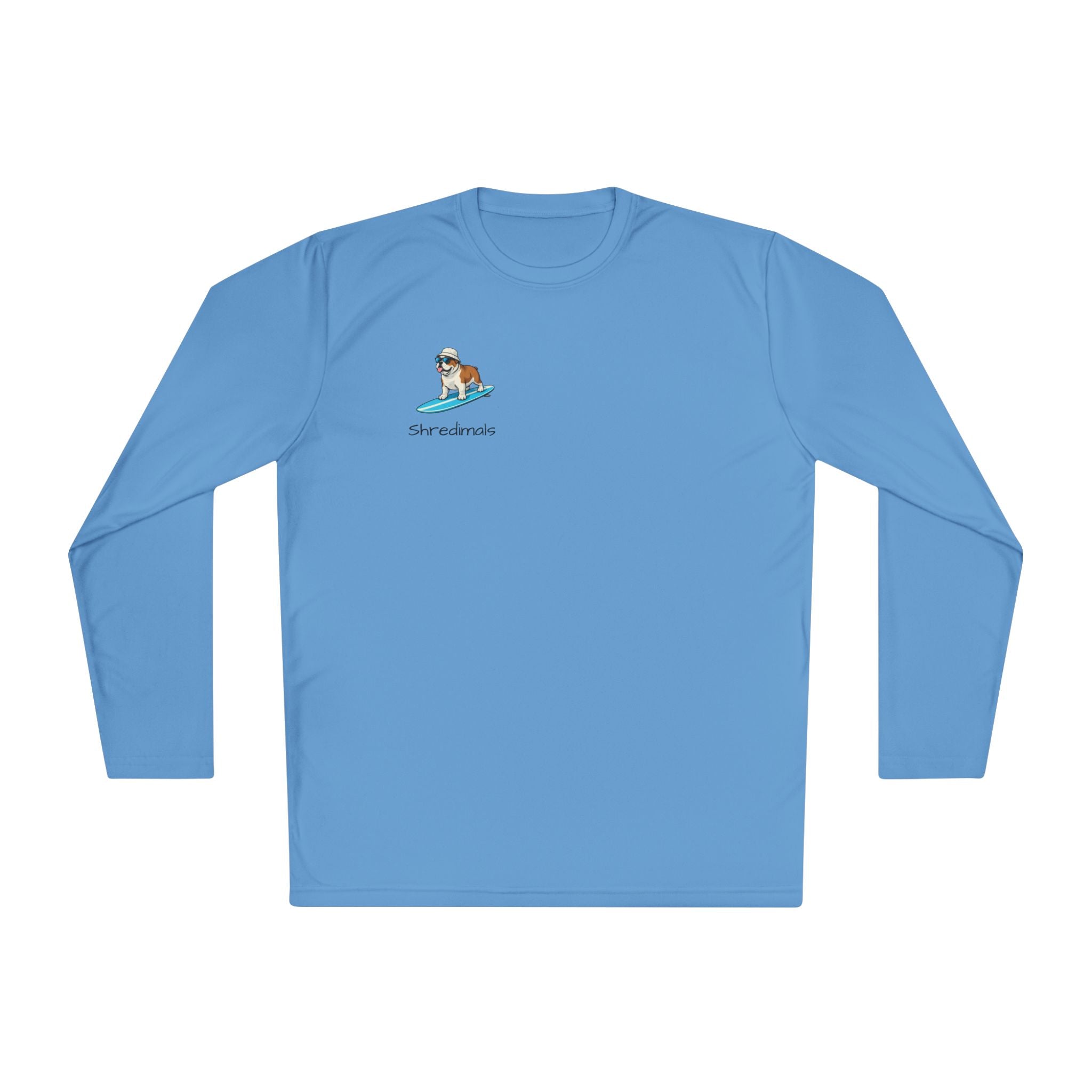 Unisex Long Sleeve Tee (Sport-Tek) - Surfing Bulldog