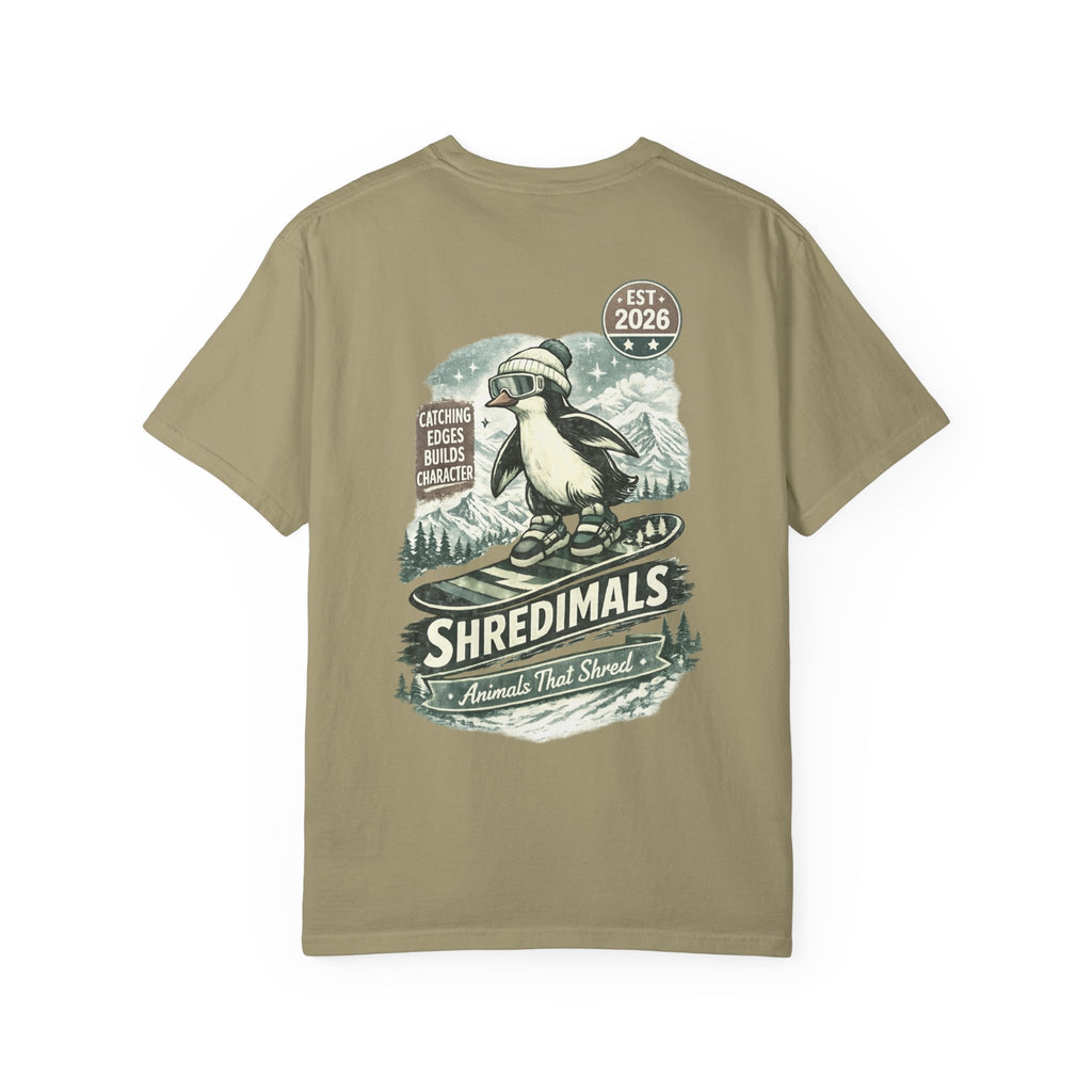 Unisex Graphic Tee - Snowboarding Penguin