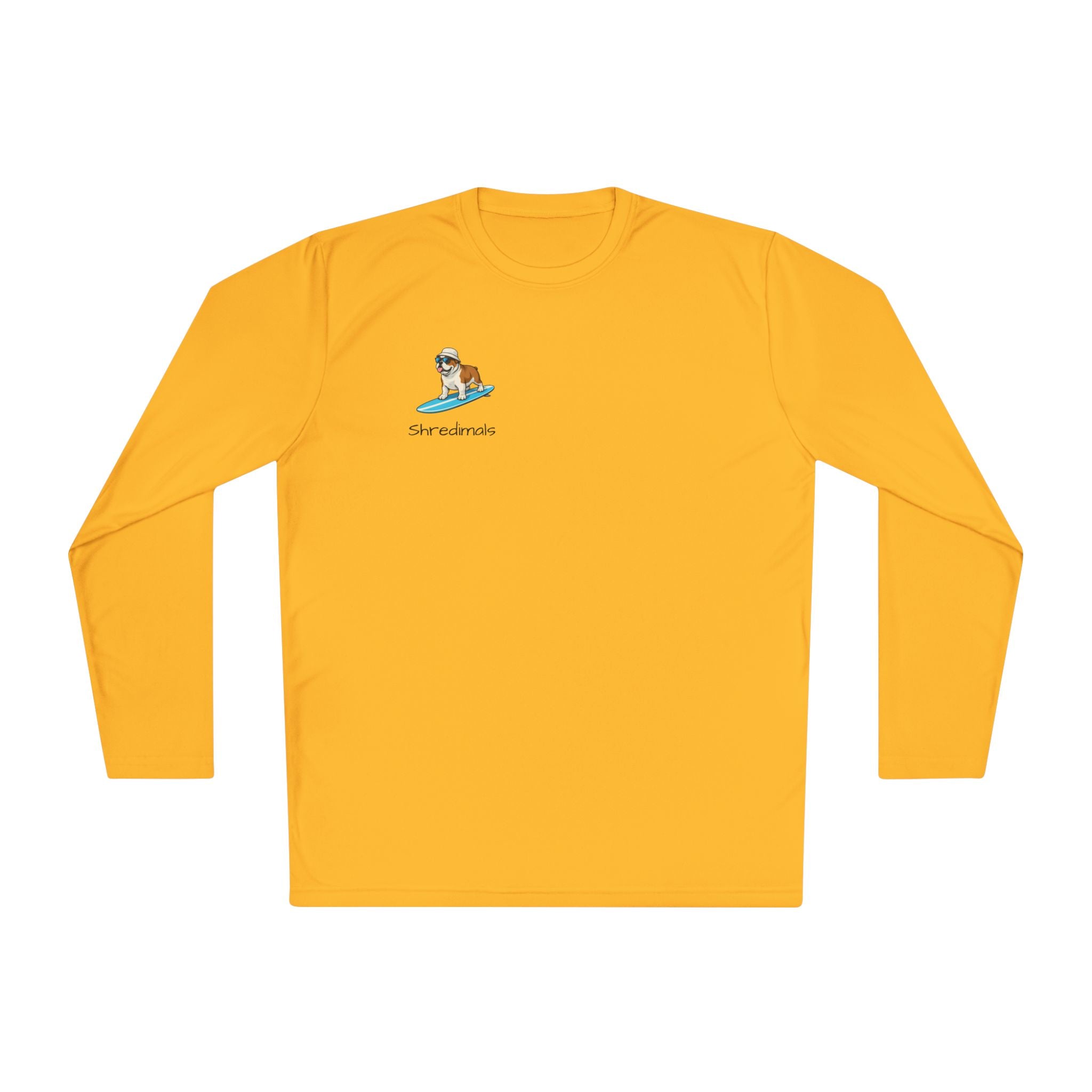 Unisex Long Sleeve Tee (Sport-Tek) - Surfing Bulldog