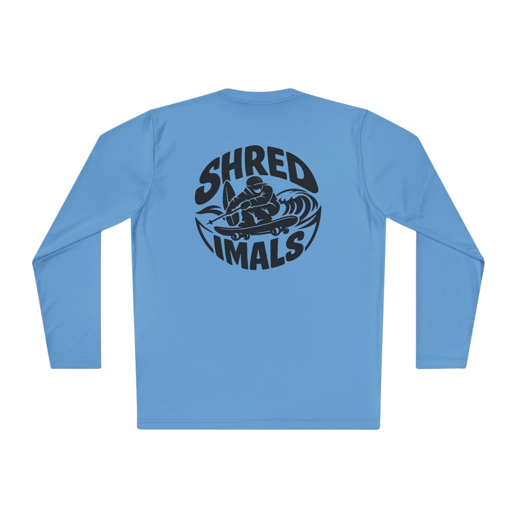 Unisex Long Sleeve Tee (Sport-Tek) - Surfing Bulldog