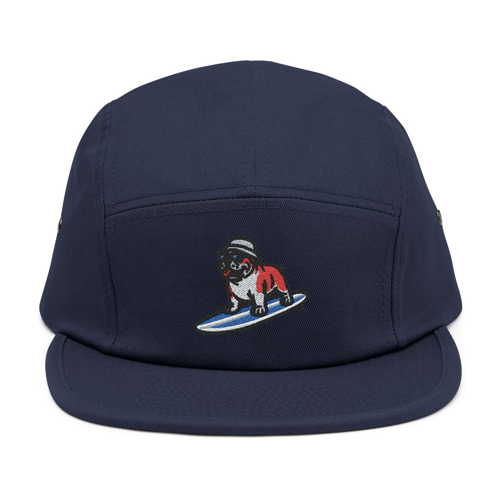 Surfing Bulldog 5-Panel Cap