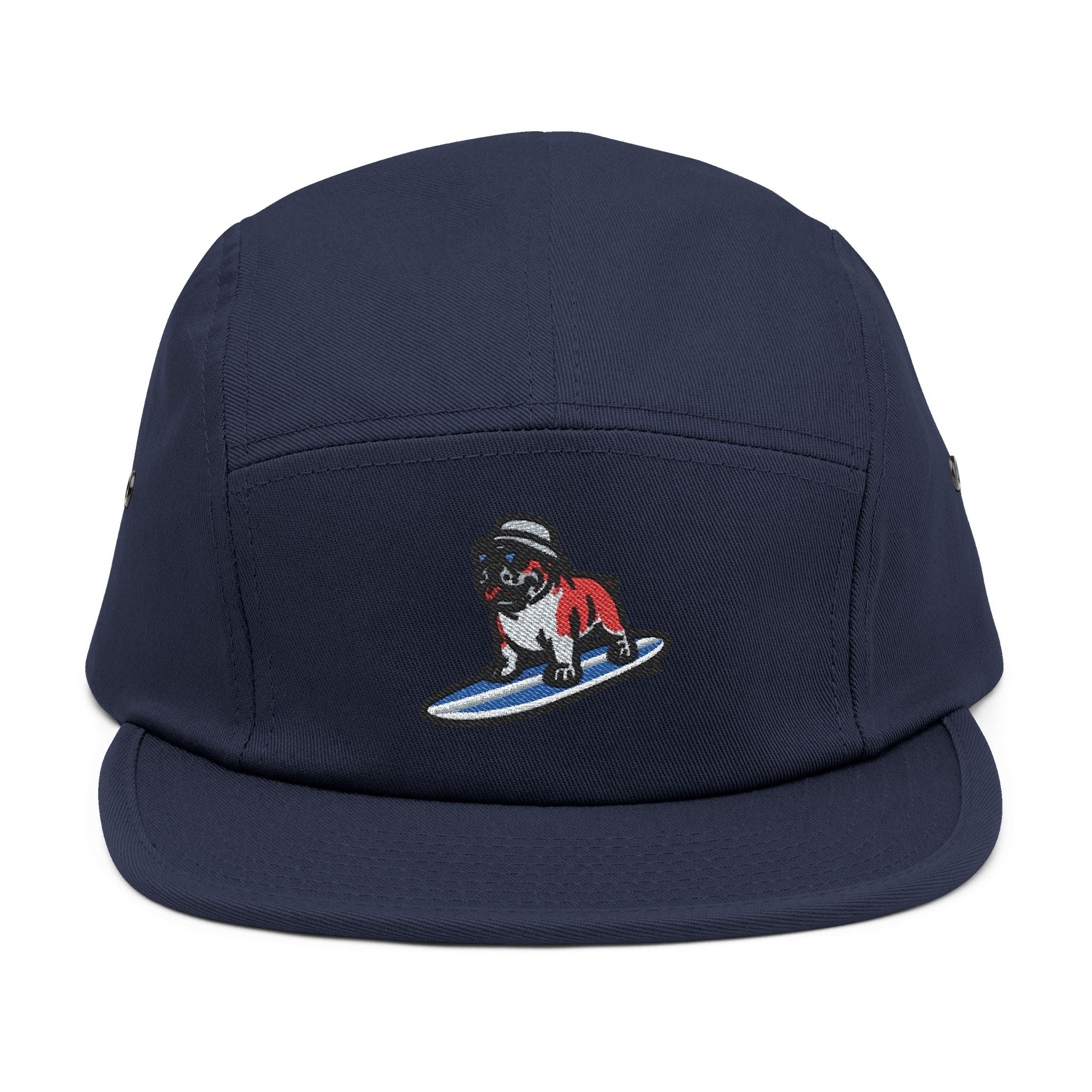 Surfing Bulldog 5-Panel Cap