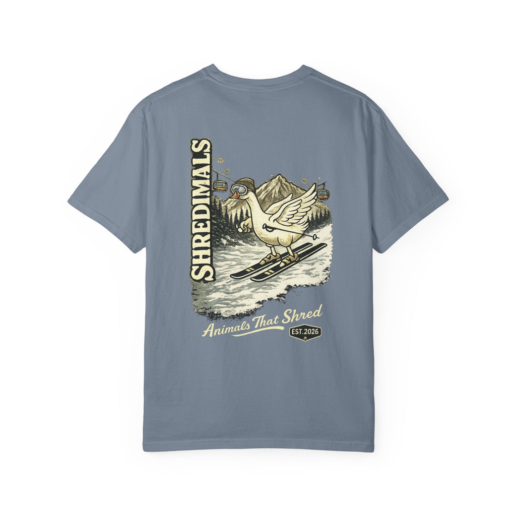 Unisex Graphic Tee - Skiing Goose