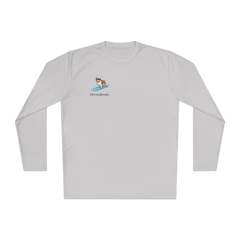 Unisex Long Sleeve Tee (Sport-Tek) - Surfing Bulldog