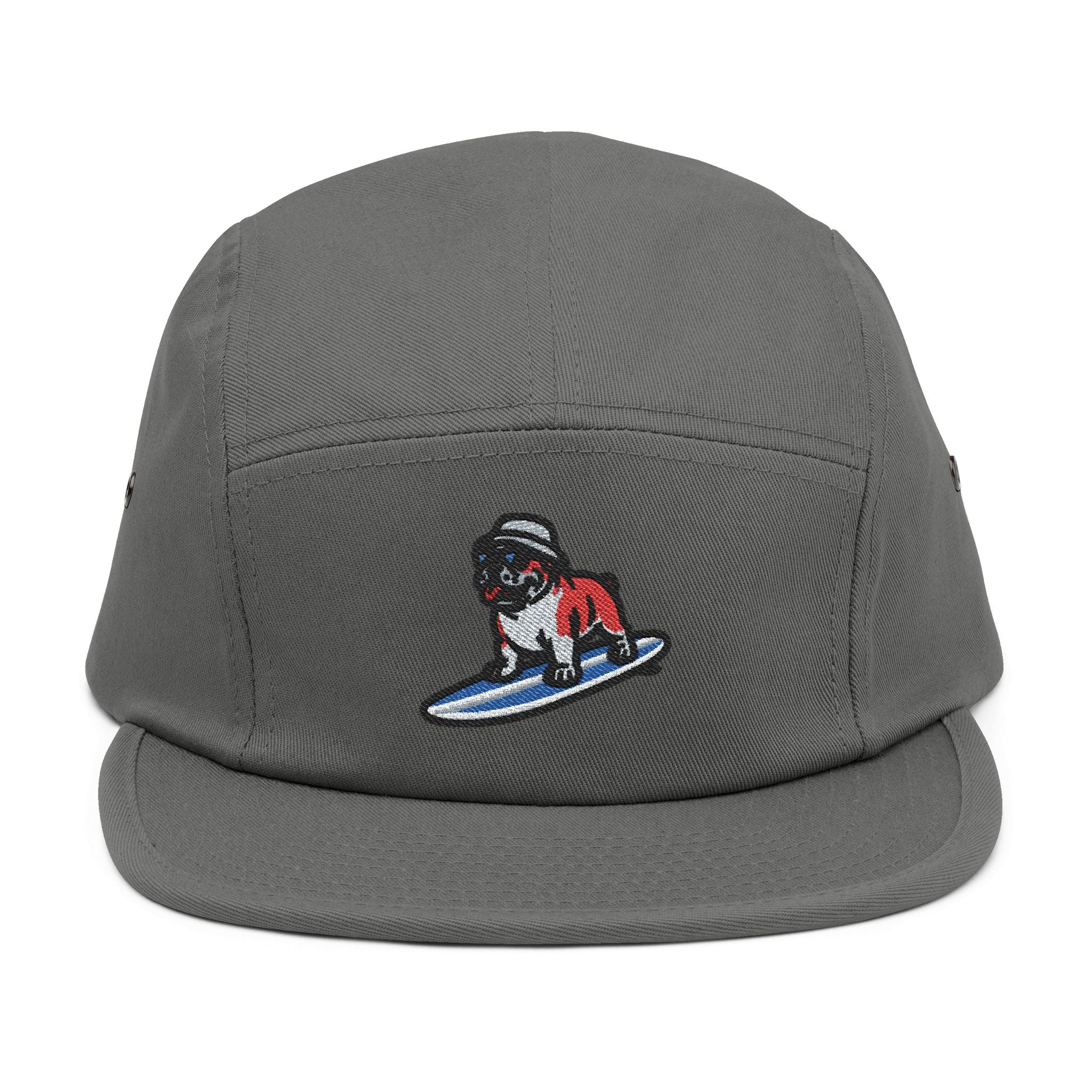 Surfing Bulldog 5-Panel Cap