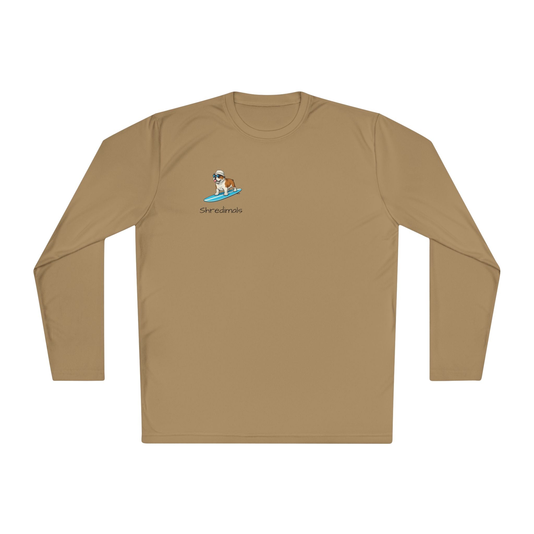 Unisex Long Sleeve Tee (Sport-Tek) - Surfing Bulldog