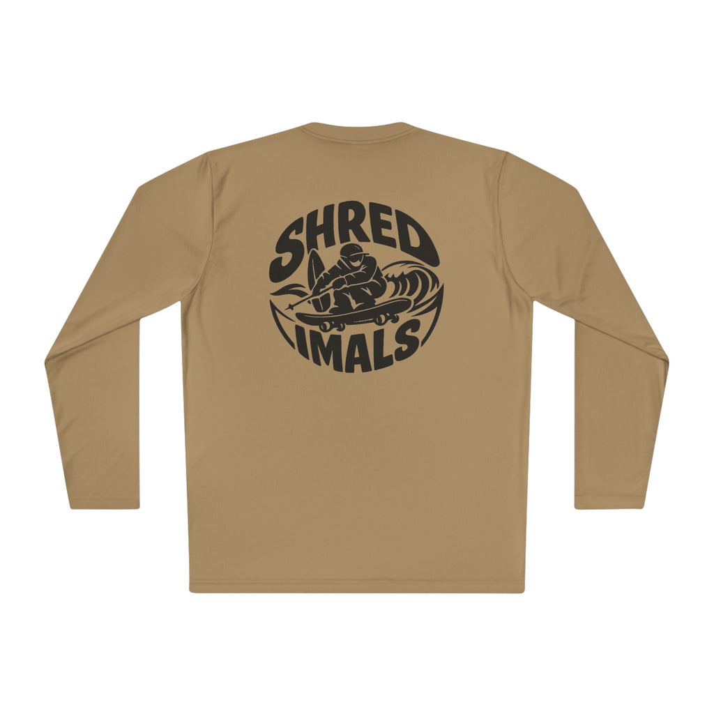 Unisex Long Sleeve Tee (Sport-Tek) - Surfing Bulldog