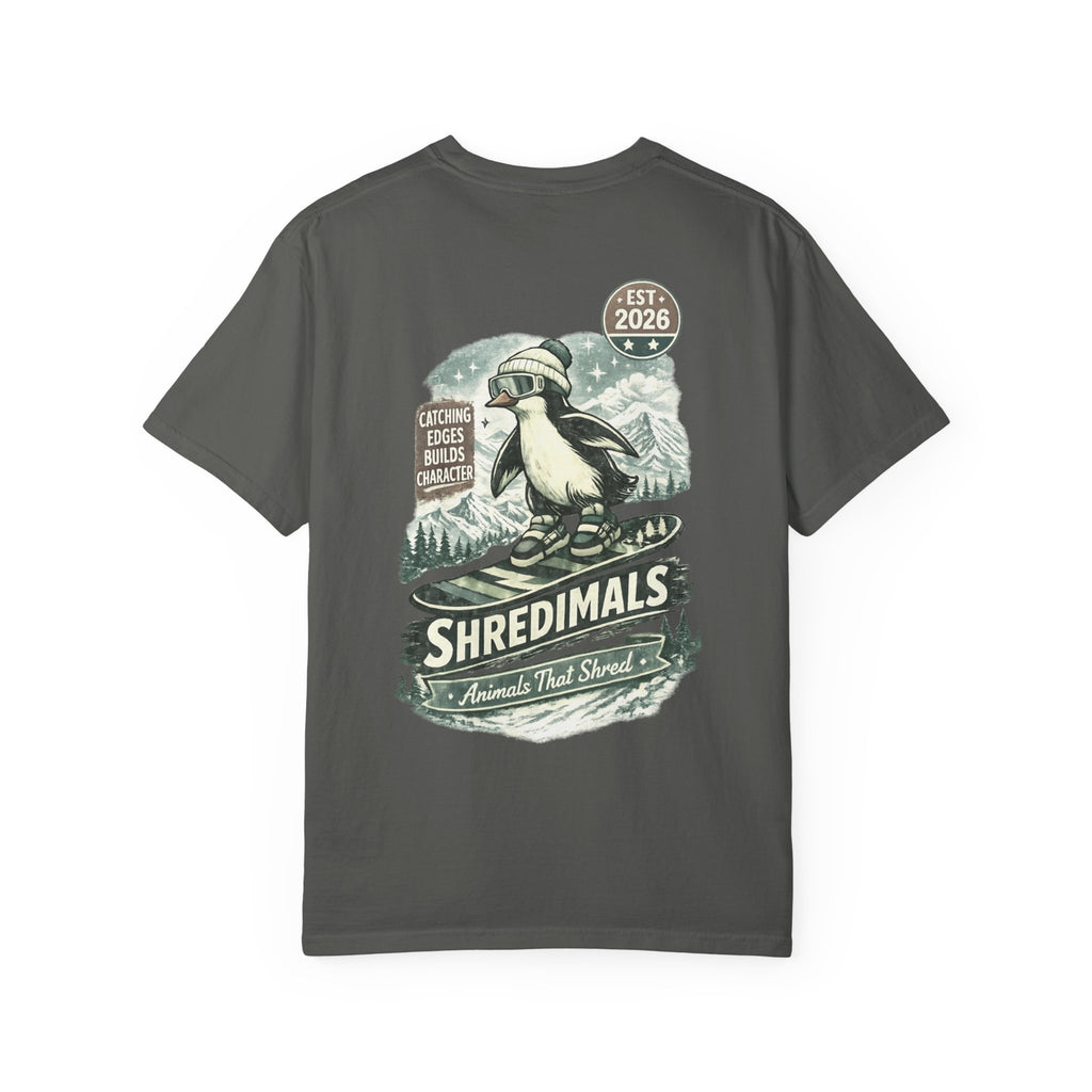 Unisex Graphic Tee - Snowboarding Penguin