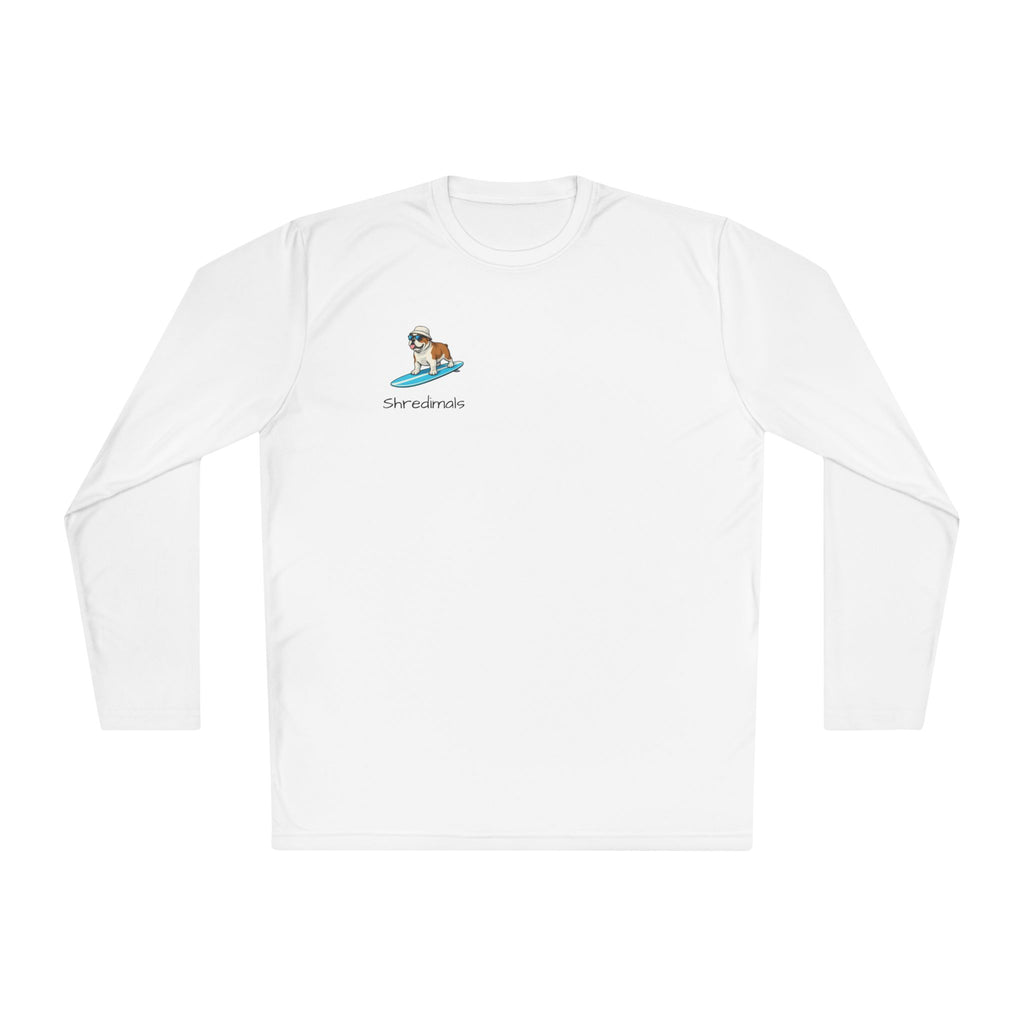 Unisex Long Sleeve Tee (Sport-Tek) - Surfing Bulldog