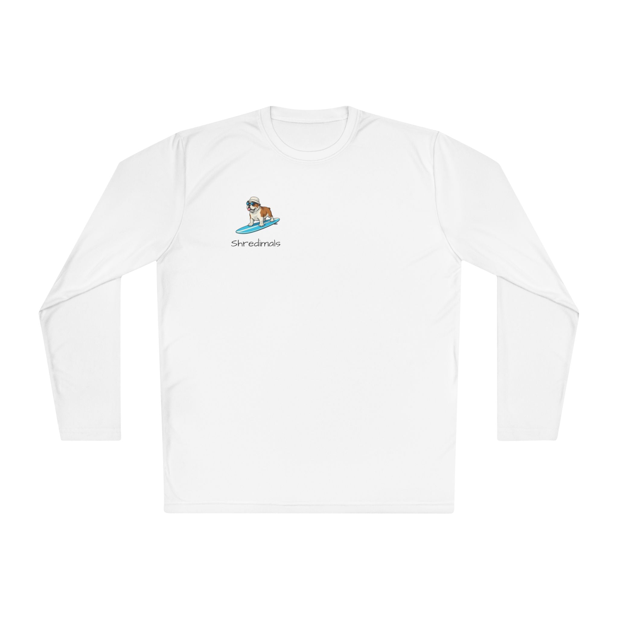 Unisex Long Sleeve Tee (Sport-Tek) - Surfing Bulldog