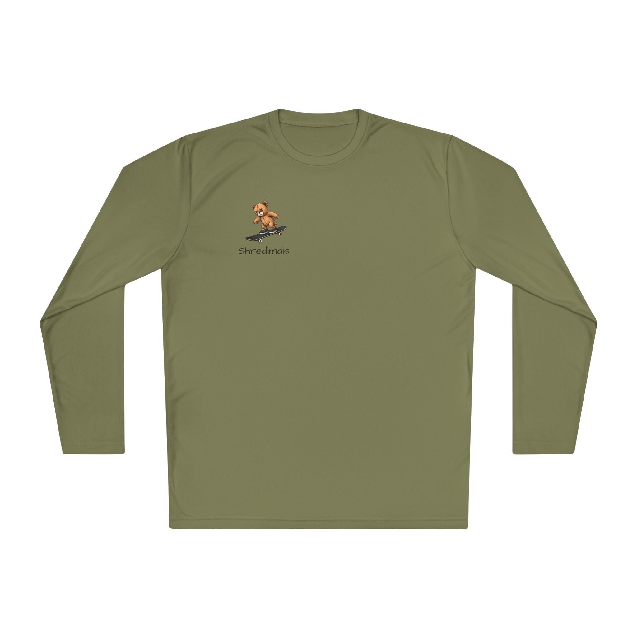 Unisex Long Sleeve Tee (Sport-Tek) - Skating Teddy