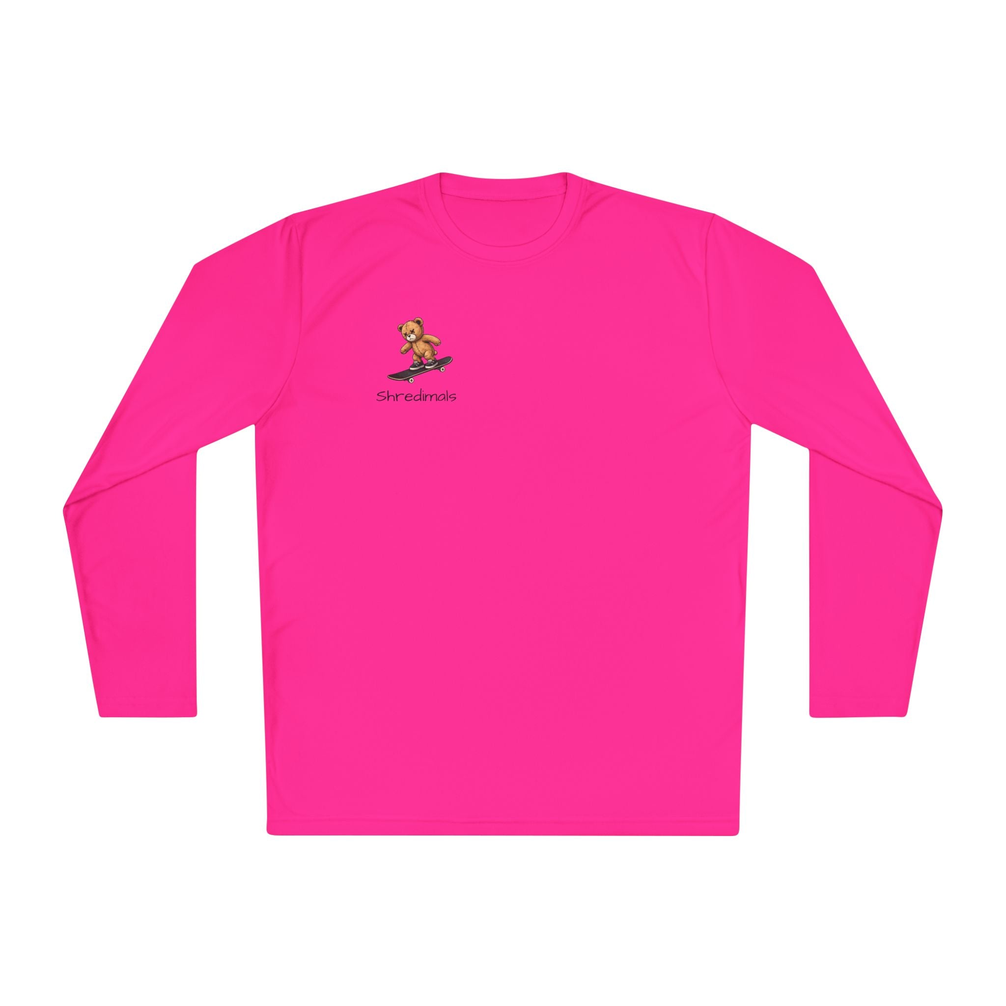 Unisex Long Sleeve Tee (Sport-Tek) - Skating Teddy