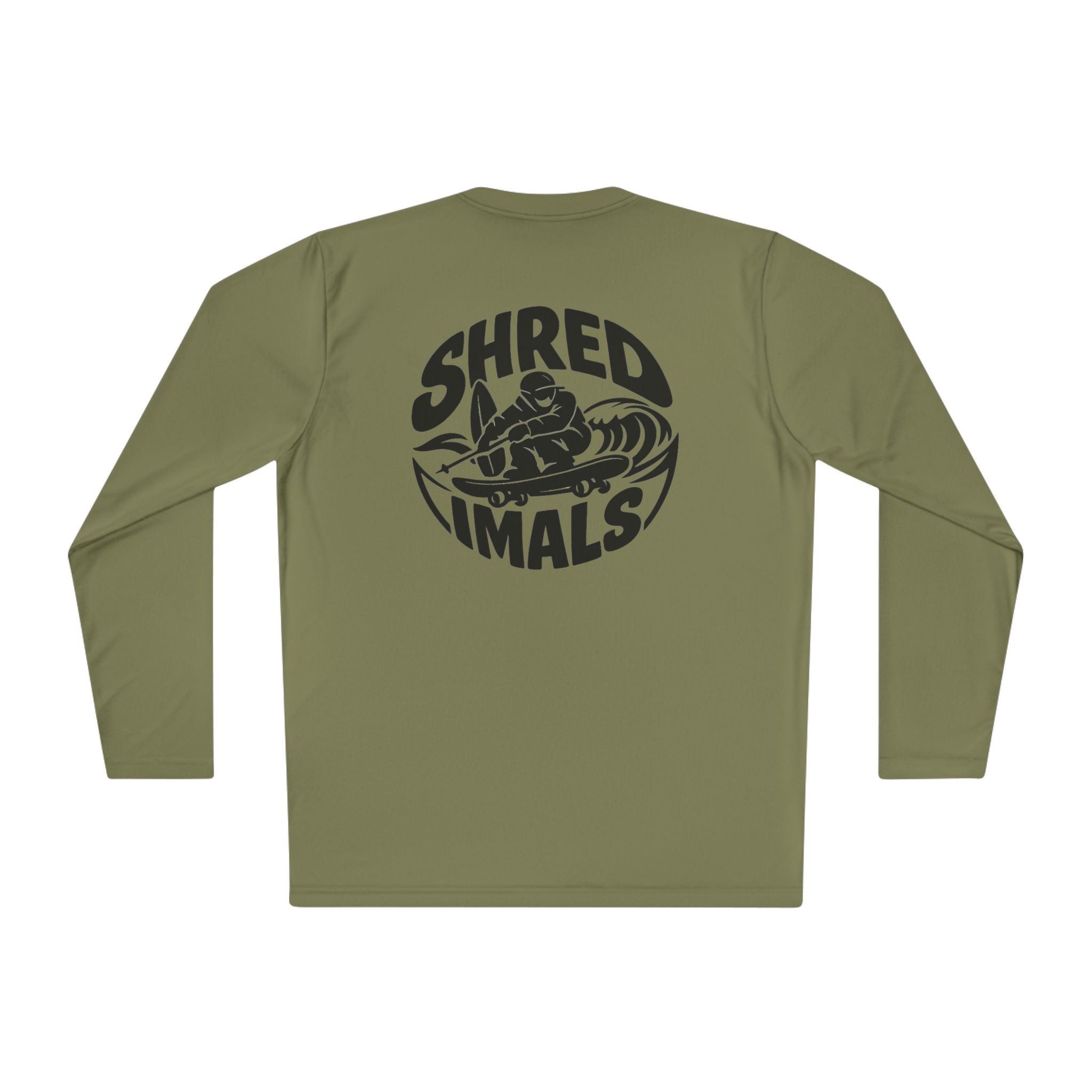 Unisex Long Sleeve Tee (Sport-Tek) - Skiing Goose
