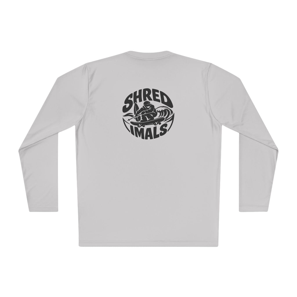 Unisex Long Sleeve Tee (Sport-Tek) - Skiing Goose