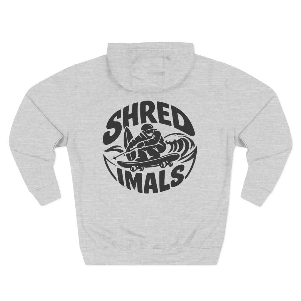 Unisex Fleece Hoodie - Skating Teddy