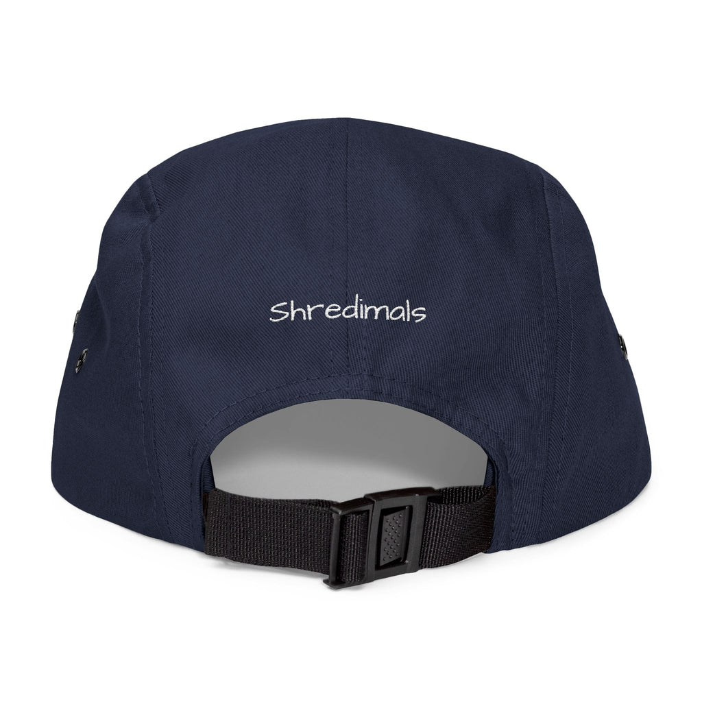 Snowboarding Penguin 5-Panel Cap