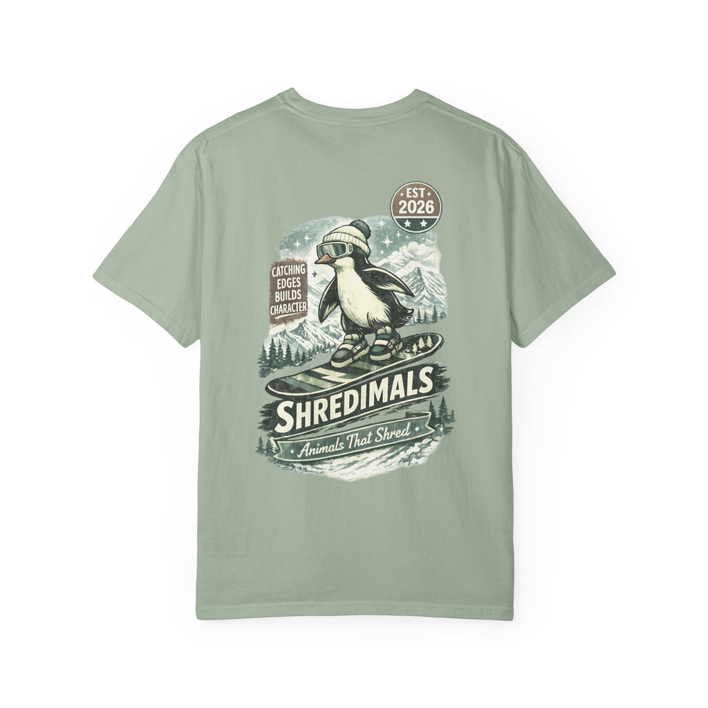 Unisex Graphic Tee - Snowboarding Penguin