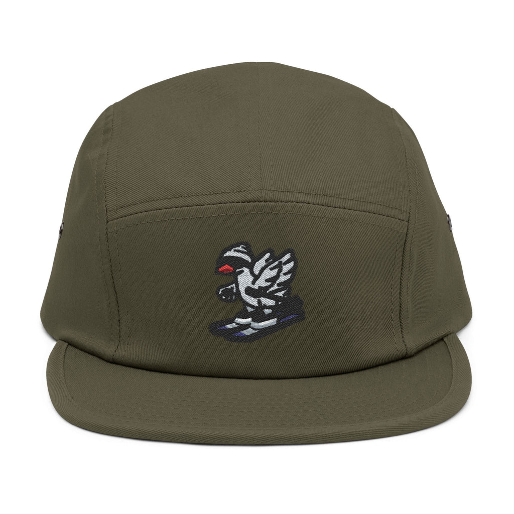 Skiing Goose 5-Panel Cap