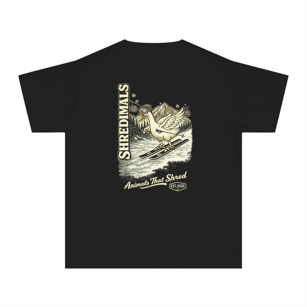 Youth Unisex Graphic Tee - Skiing Goose