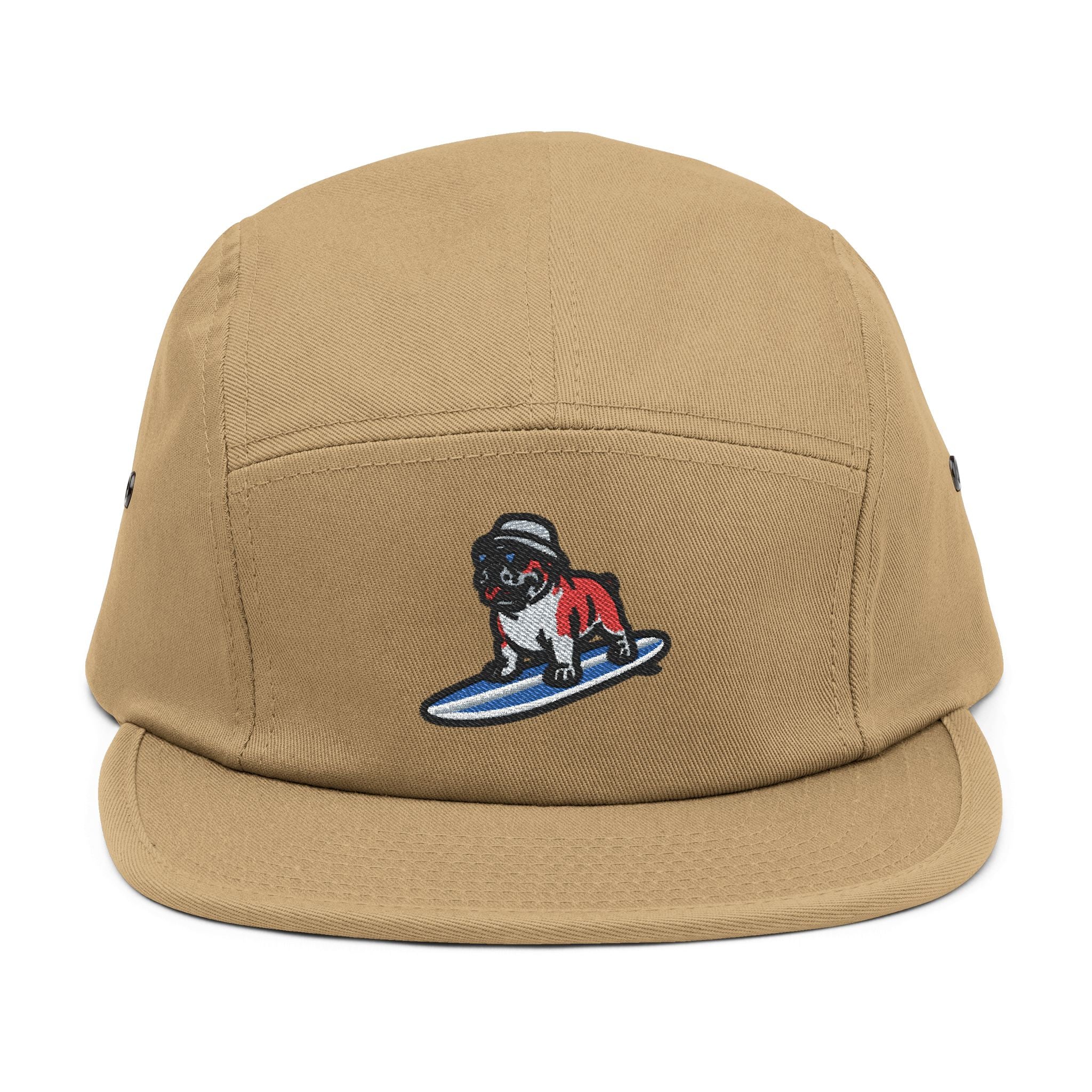 Surfing Bulldog 5-Panel Cap