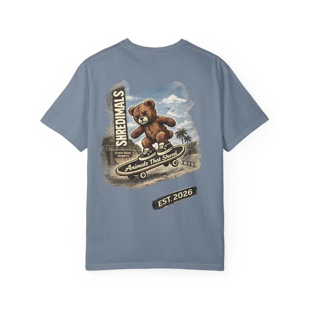 Unisex Graphic Tee - Skating Teddy