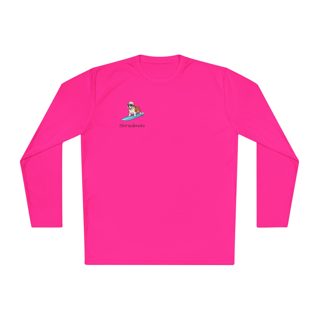 Unisex Long Sleeve Tee (Sport-Tek) - Surfing Bulldog