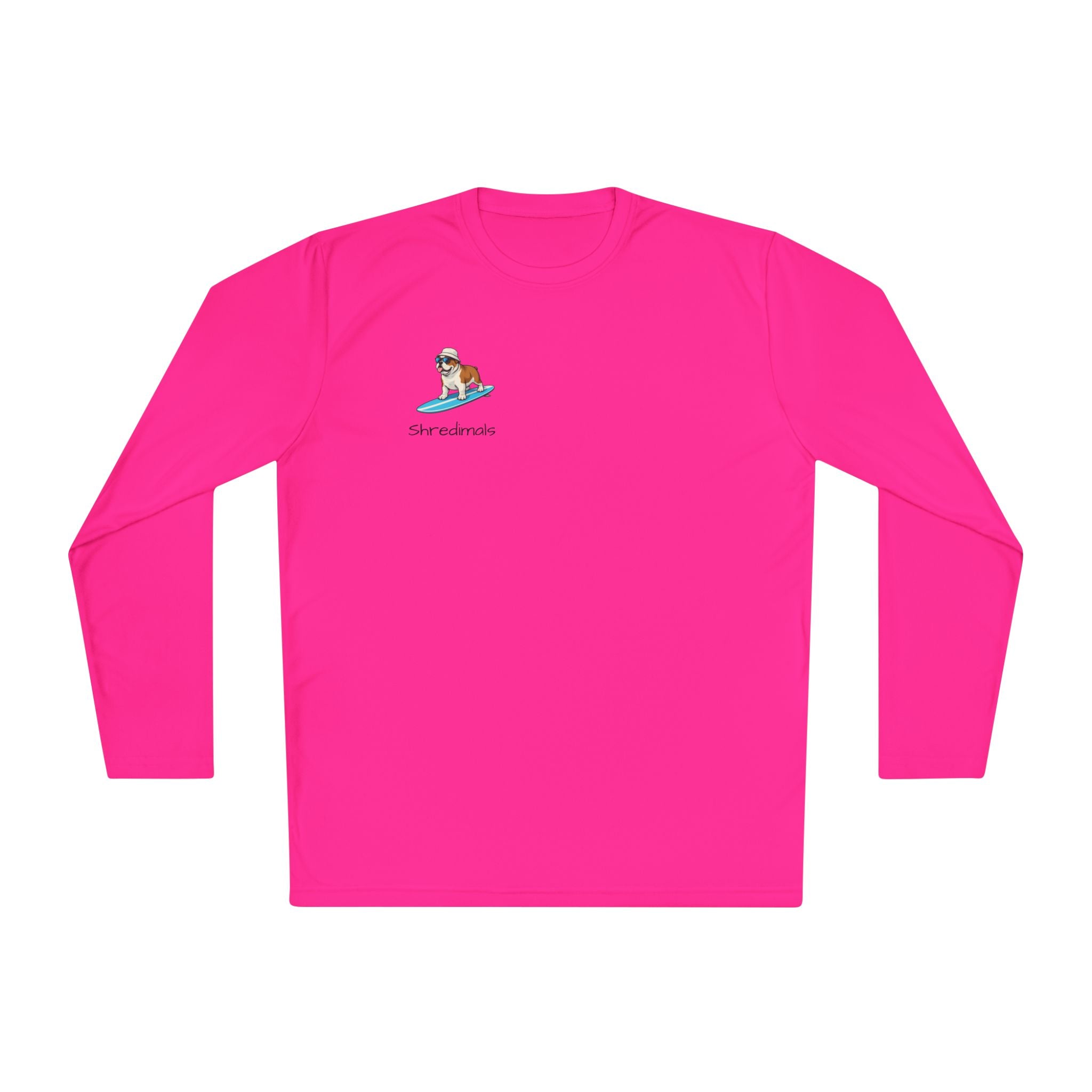 Unisex Long Sleeve Tee (Sport-Tek) - Surfing Bulldog