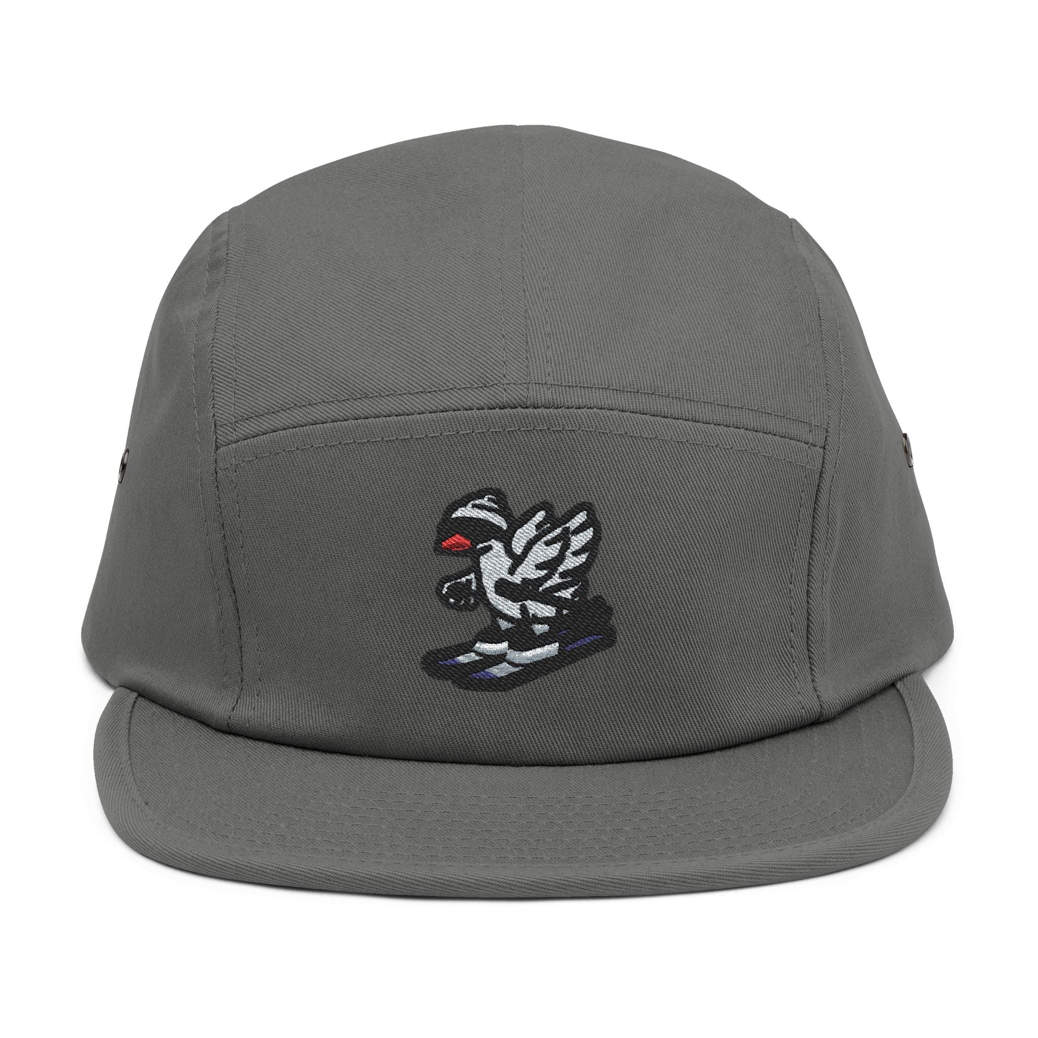Skiing Goose 5-Panel Cap