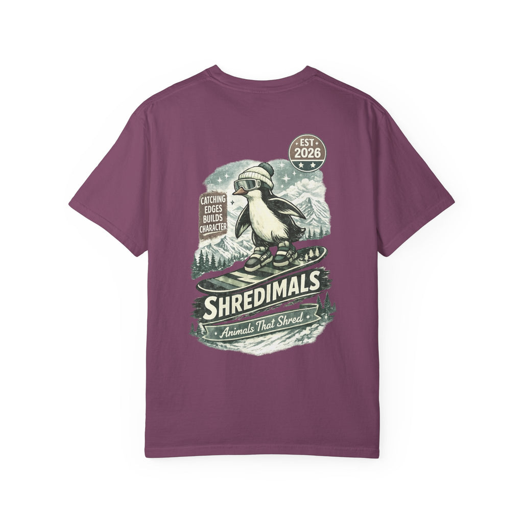 Unisex Graphic Tee - Snowboarding Penguin