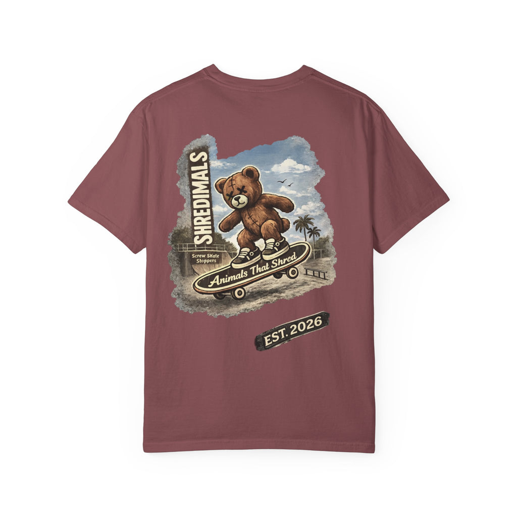 Unisex Graphic Tee - Skating Teddy