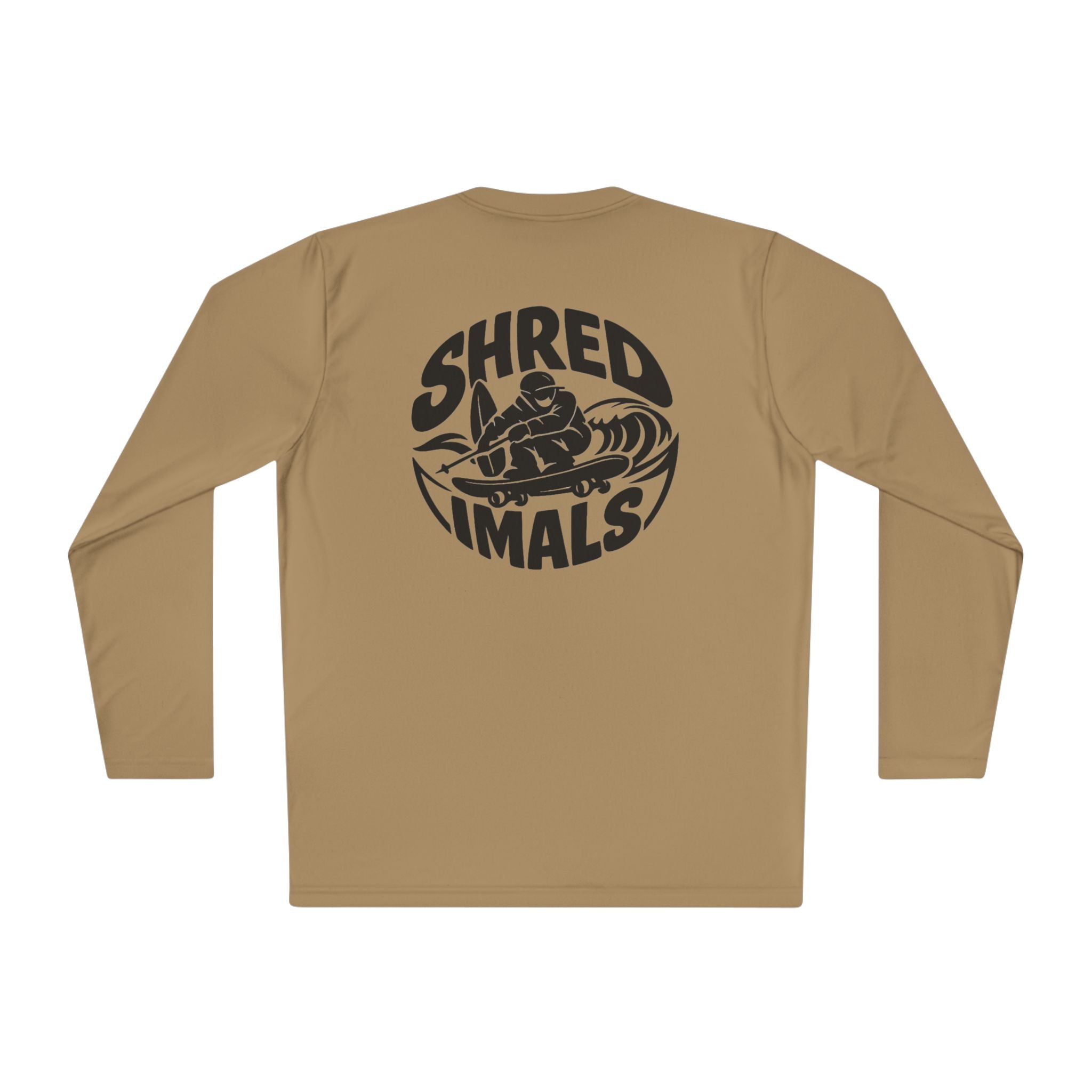 Unisex Long Sleeve Tee (Sport-Tek) - Skiing Goose