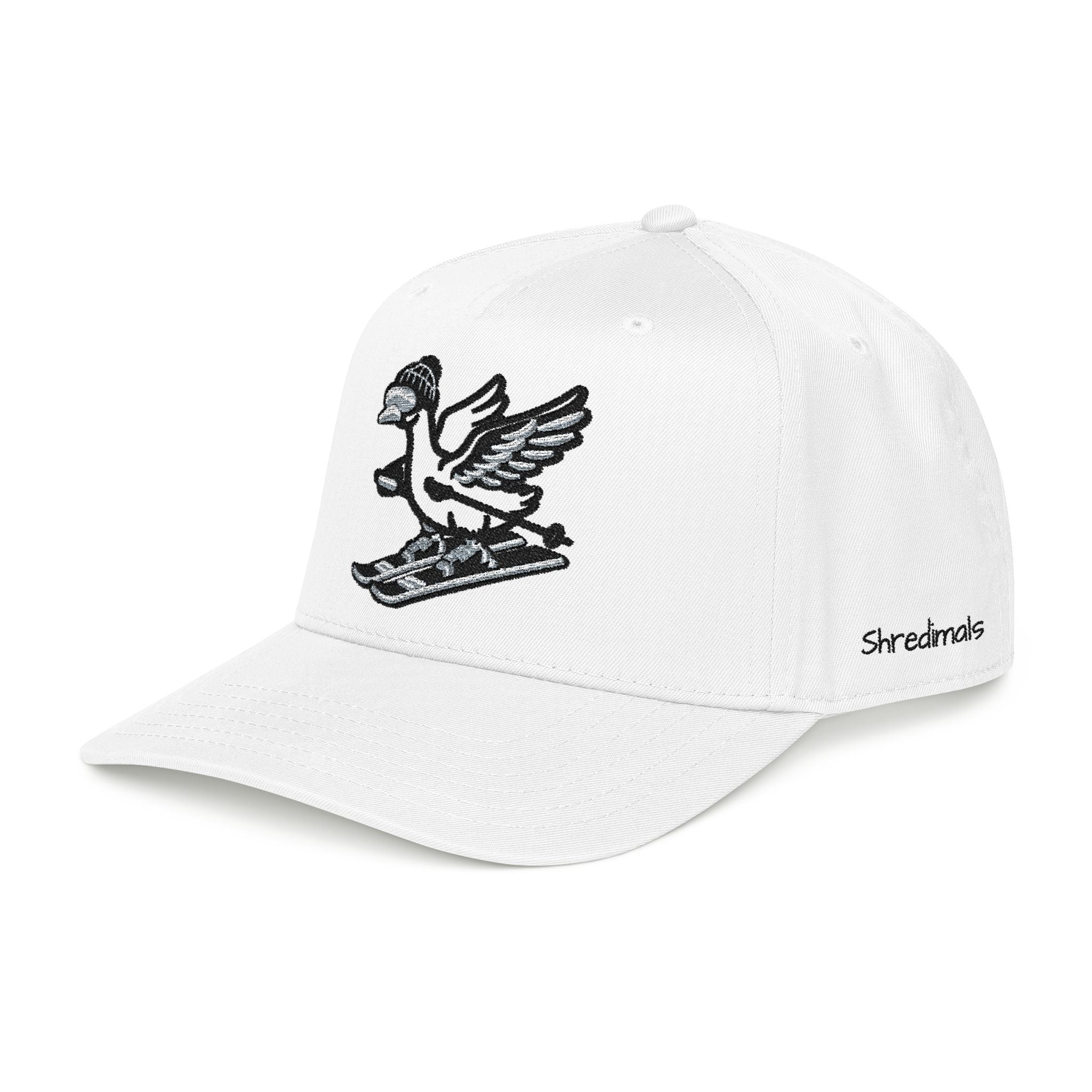 Skiing Goose Baseball Cap