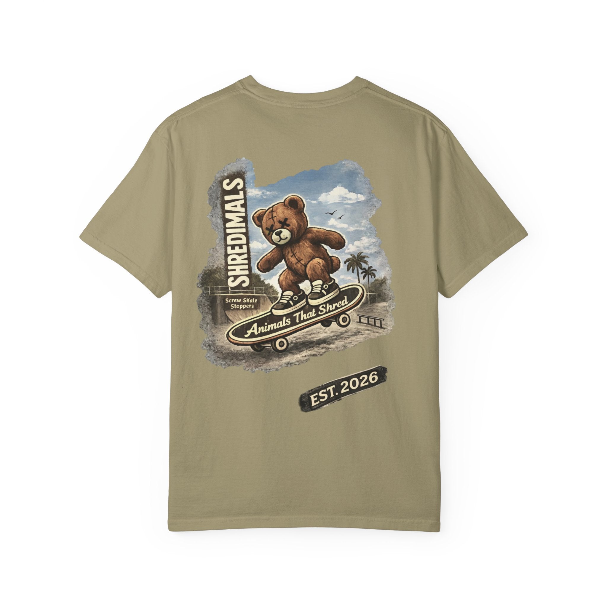 Unisex Graphic Tee - Skating Teddy
