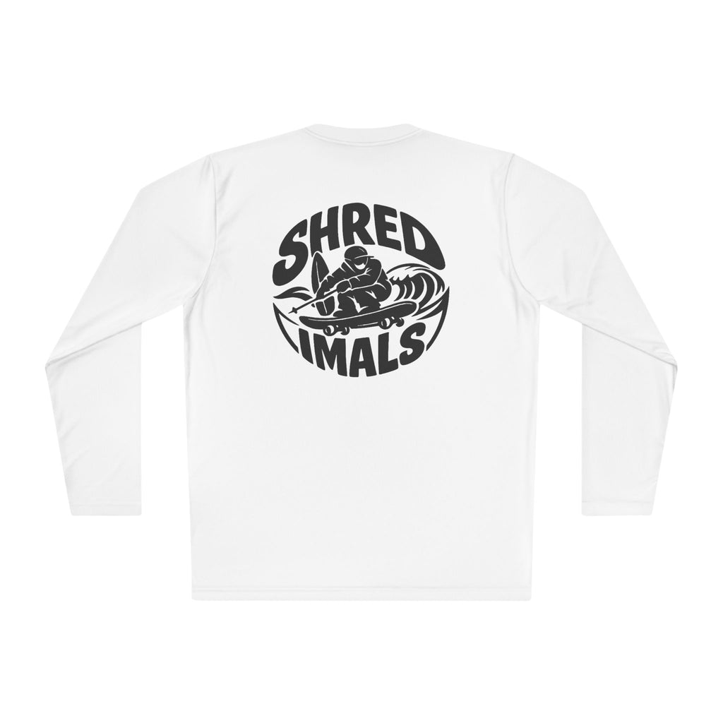 Unisex Long Sleeve Tee (Sport-Tek) - Skiing Goose