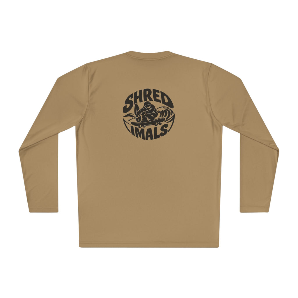 Unisex Long Sleeve Tee (Sport-Tek) - Skiing Goose